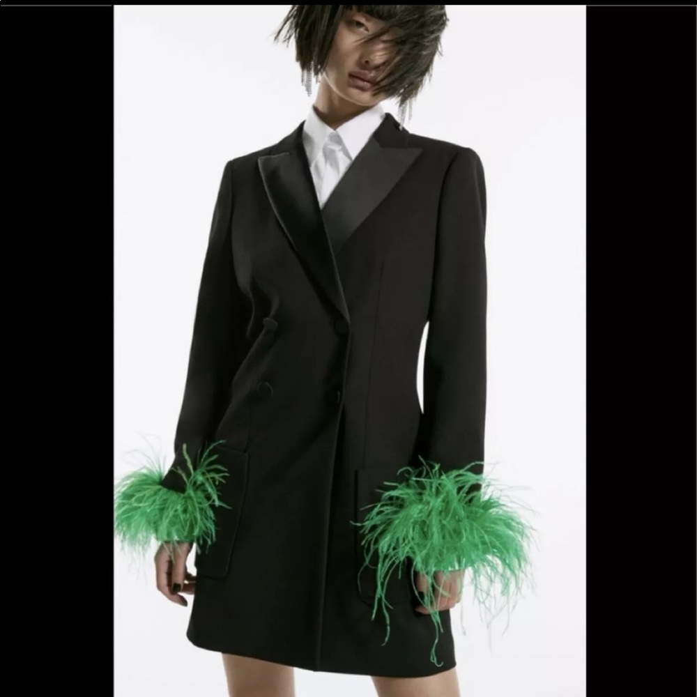 Zara lapel collar dress jacket - Picture 2 of 4